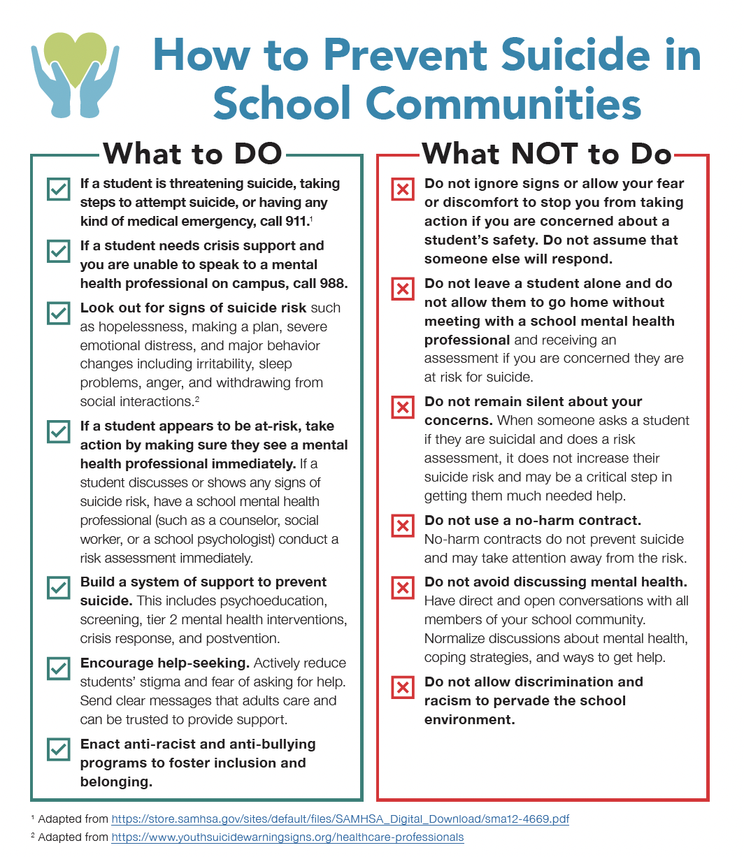 How to Prevent Suicide in School Communities