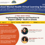 Implementing Policies and Practices to Support LGBTQ+ Youth in Schools Flyer